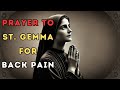 Prayer to St. Gemma for Back Pain | Powerful Healing Prayer