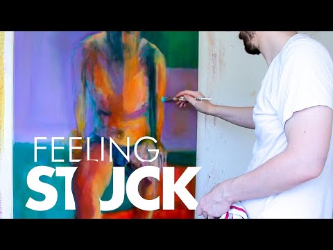 Feeling stuck - comfort zone - Figurative Painting - Art and Anxiety: ART VLOG