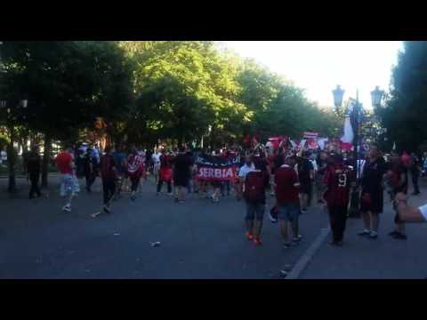 Rossoneri corteo in Craivoa - CSU Craiova vs AC Milan - 27.07.2017