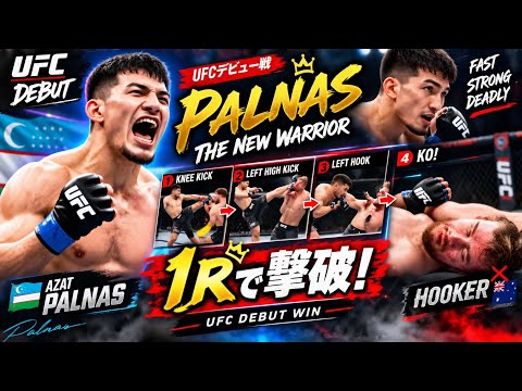🥊🔥【衝撃KO】パルナスがフッカーを1R撃破！三日月蹴り→左ハイ→左フックでUFCデビュー大成功😱🎌 スポーツニュースJP