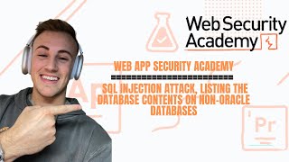 Web Security Academy: SQL injection attack, listing the database contents on non-Oracle databases