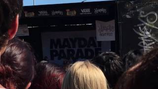 Let's Be Honest - Mayday Parade | Warped tour 2016 | Mountain View