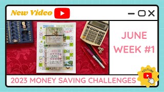 Budgeting Money Savings Challenges - June Week #1 - TracEy Monster Savings on Etsy