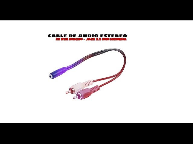 Goobay Cabo de Áudio 2xRCA para Jack 3.5mm Macho/Fêmea 25cm Preto video