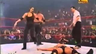 The Rock vs Test and Stephanie McMahon