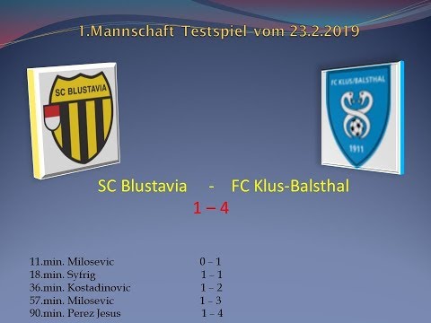 1.Mannschaft Testspiel SC Blustavia - FC Klus-Balsthal