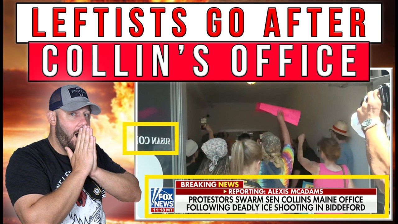 Police Called As Leftists Go After Susan Collin's Office After ICE Shooting... Eye Witness Filmed Thumbnail