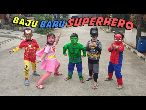 Superhero Beraksi & Unboxing Paket Isi Kostum Superhero + Topeng