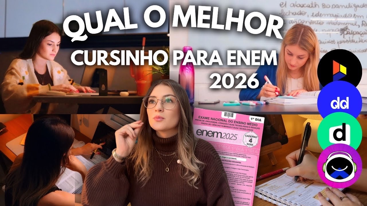 Qual o MELHOR CURSINHO ONLINE para o ENEM 2026? (ANÁLISE COMPLETA E SINCERA)