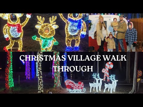 Christmas Village Walk Through at Anne Ellen Tree Farm, Manalapan, NJ