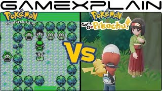 Pokémon Let's Go Pikachu Vs Pokémon Yellow - Celadon City Graphics Comparison (Switch vs Game Boy)