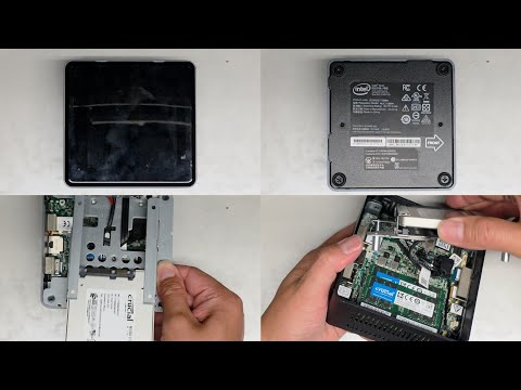 Intel NUC BOXNUC7i5BNHNUC7i5BNH Disassembly RAM SSD Hard Drive Upgrade Replacement Repair Quick Look