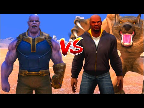 100 Thanos vs 1000 Werewolf and 1000 Luke Cage (Marvel vs Marvel)