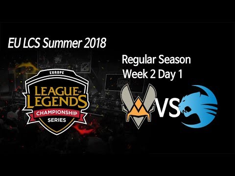[ Team Vitality vs ROCCAT ] - 2018 EU LCS Summer Week 2 Day 1 180623