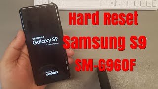 Hard reset Samsung S9  /SM-G960F/ .Unlock pattern/pin/password lock.