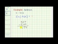 Ex:  Subtract a Decimal from a Whole Number (Negative Result)