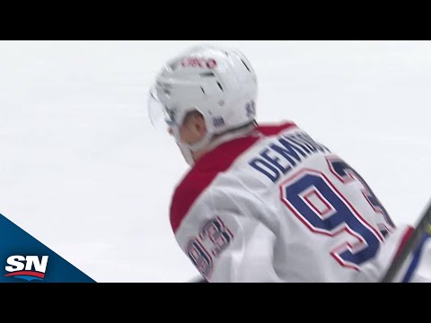 Canadiens' Ivan Demidov Blasts One-Timer By Canucks' Kevin Lankinen