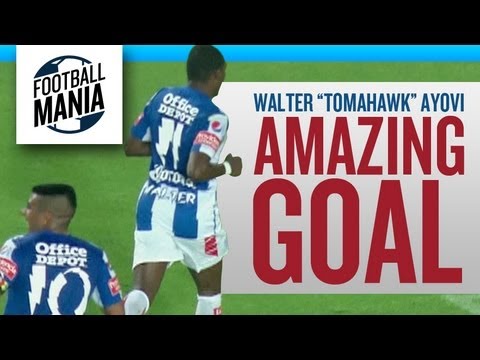 Amazing Goal: Walter "Tomahawk" Ayovi - Pachuca 1 x 1 León