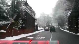 preview picture of video 'Xmas Eve 2009 Part 2 of 2 Traveling Through Ripponden, Halifax, UK'
