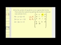 Augmented Matrices Reduced Row Echelon Form