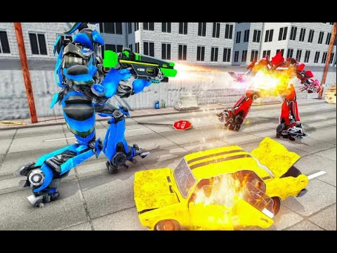 Flying Police Eagle Transform Ep-2 | Rescue City Cyber Truck Robot Android GamePlay | By Game Crazy
