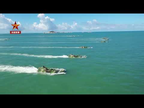 Hải quân Trung Quốc huấn luyện diễn tập đổ bộ đường biển quy mô lớn có sử dụng đạn thật