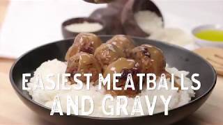 Easiest Meatballs and Gravy