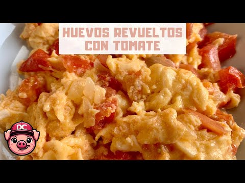 Huevos Revueltos con Tomate en 3 Pasos 🍅 ¡Receta con Huevo!