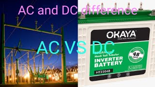 AC and DC current difference ⚡⚡|| Full form of AC and DC //fact