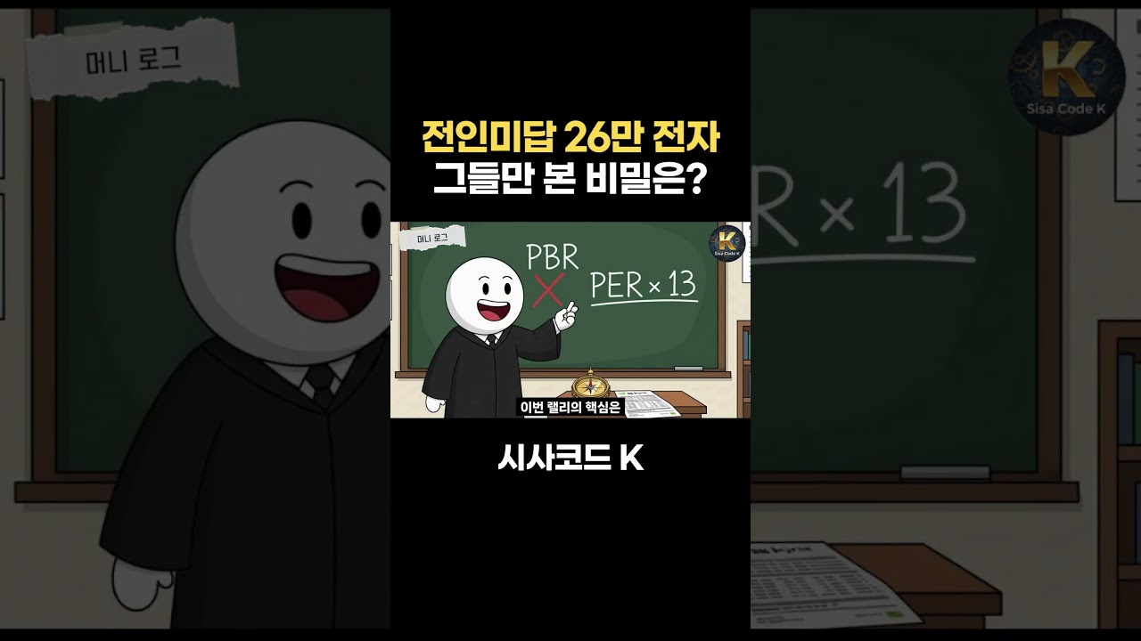 26만 전자면 시총 1500조 그럼 코스피는 얼마?