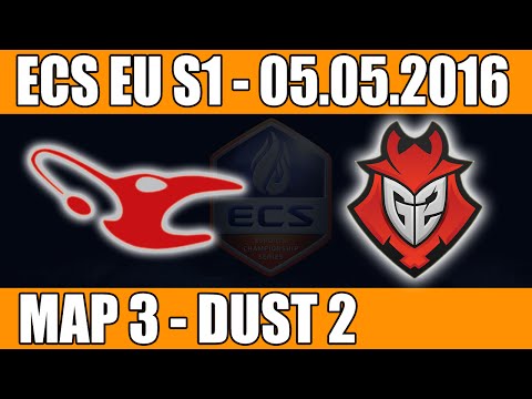 Mousesports vs G2 eSports | Map 3 (Dust 2) ECS EU Season 1 2016 CS:GO Week 4 (05.05.2016)