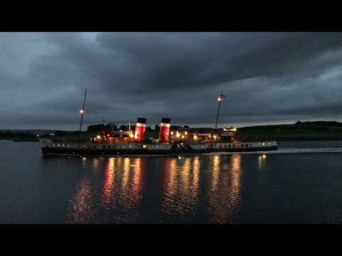 PS Waverley - Leaving Greenock and passing Clydebank - 12th July 2018