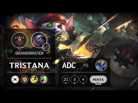 Tristana ADC vs Ezreal - KR Grandmaster Patch 9.9