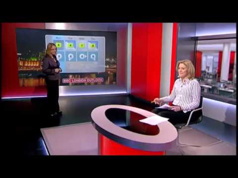 Kate Kinsella BBC London news weather January 24th 2010