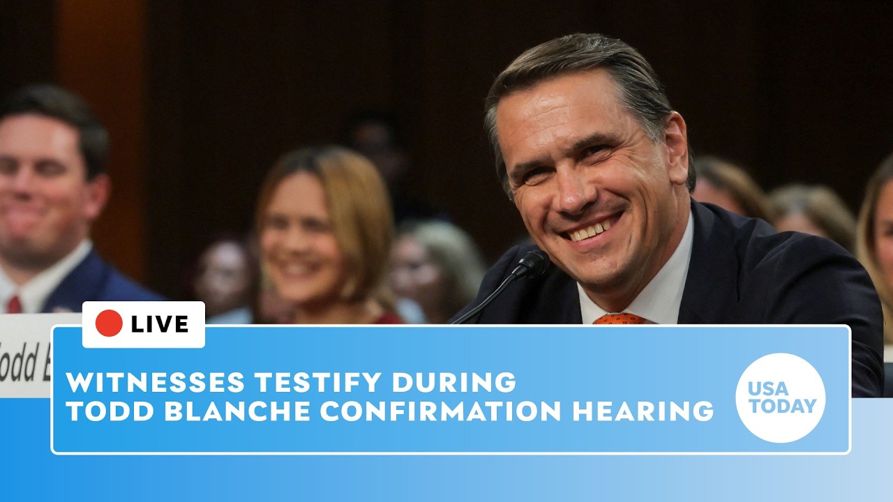 Epstein accuser, other witnesses testify during Todd Blanche's confirmation hearing
