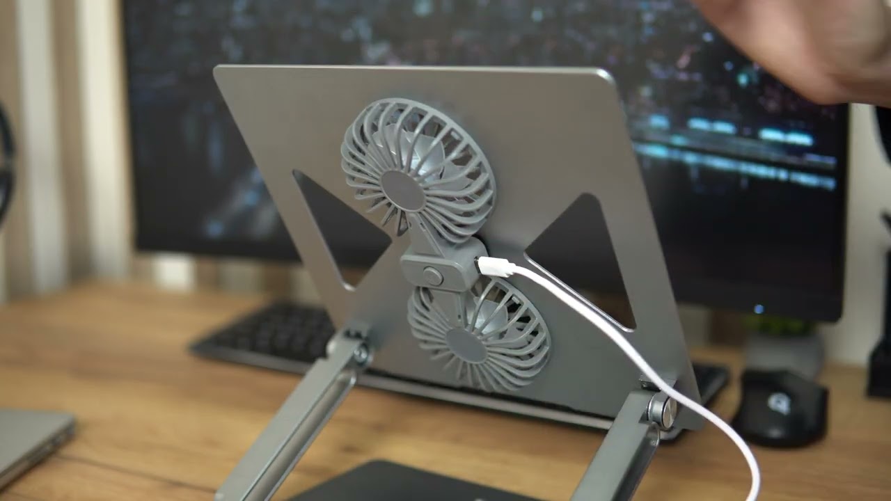 Підставка для ноутбука OfficePro LS121G (Grey) video preview