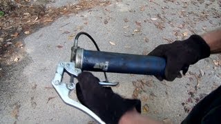 How to refill a grease gun