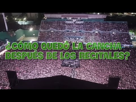 ¿Cómo quedó la cancha de Ferro después de los recitales de 2025? Vista aérea del campo de juego