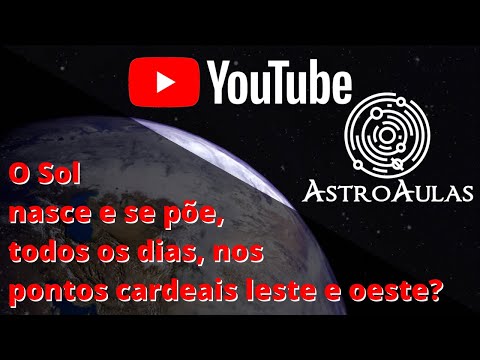 O Sol nasce e se põe, todos os dias, nos pontos cardeais leste e oeste?