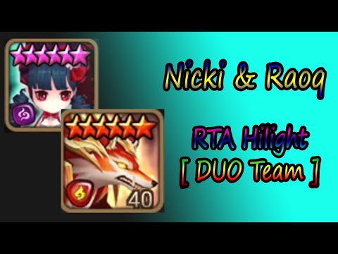 Nicki & Raoq WTF Combo RTA Hilight [ DUO Team ] - Summoners War 2021 | Zen SMW
