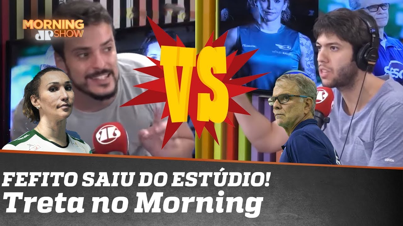 Fefito até saiu do estúdio: pega fogo discussão sobre a jogadora de vôlei trans Tifanny Abreu