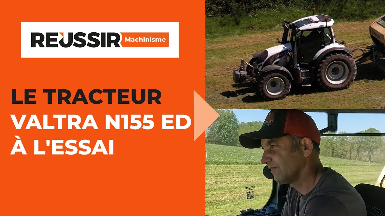 L'essai du tracteur Valtra 155N ED par Yann Kastler à Rostrenen