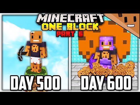 aCookieGod - I Spent 600 Days in ONE BLOCK Minecraft... Here's What Happened