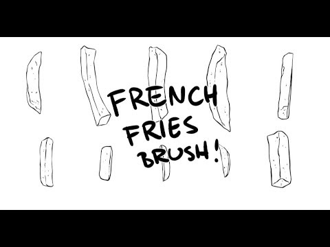 Clip Studio Paint - french fries brush