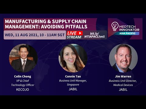 MTI APAC Webinar 5 - Manufacturing & supply chain management: Avoiding pitfalls