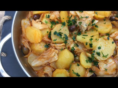 🔸stoccafisso accomodato,con patate e polenta bianca👉 pronto in 30 minuti. 🕡