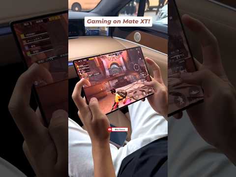 What do you think of gaming on the Huawei Mate XT tri-fold phone #bgmi #pubgmobile #gaming  #shorts