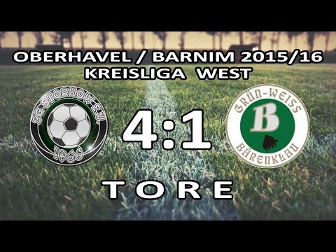 SG STORKOW - GRÜN-WEISS BÄRENKLAU 4:1 - Tore [Kreisliga West 2015/16 - 7.Spieltag]