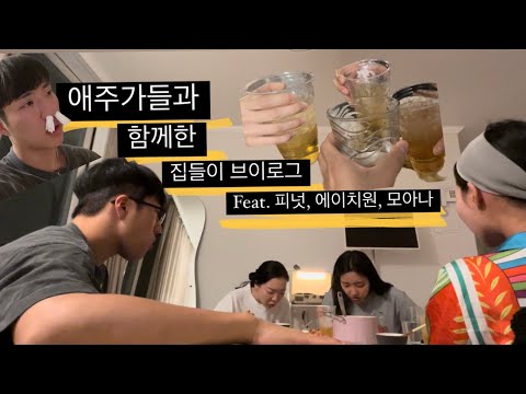 [V log]에이치원 집들이 with 피넛, 모아나