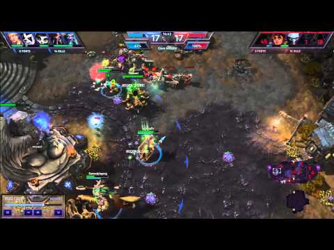 Heroes of the Storm - BEST COMEBACK EVER? 1% CORE!!